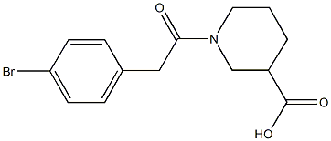 1-[(4-bromophenyl)acetyl]piperidine-3-carboxylic acid