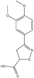 3-(3,4-dimethoxyphenyl)-4,5-dihydro-1,2-oxazole-5-carboxylic acid Structural