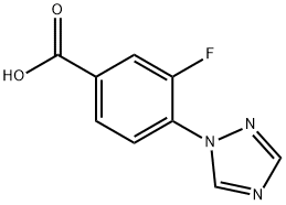 3-fluoro-4-(1H-1,2,4-triazol-1-yl)benzoic acid