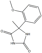 5-(2-methoxyphenyl)-5-methylimidazolidine-2,4-dione Structural