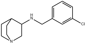N-[(3-chlorophenyl)methyl]-1-azabicyclo[2.2.2]octan-3-amine Structural