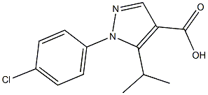 1-(4-CHLOROPHENYL)-5-ISOPROPYL-1H-PYRAZOLE-4-CARBOXYLIC ACID Structural