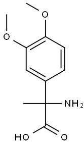 2-amino-2-(3,4-dimethoxyphenyl)propanoic acid Structural