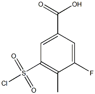 3-(chlorosulfonyl)-5-fluoro-4-methylbenzoic acid