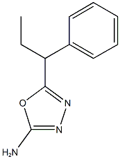 5-(1-phenylpropyl)-1,3,4-oxadiazol-2-amine Structural