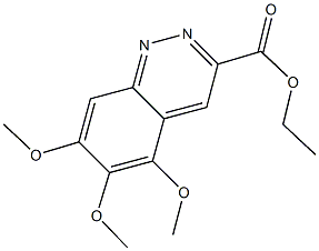 ETHYL 5,6,7-TRIMETHOXYCINNOLINE-3-CARBOXYLATE Structural