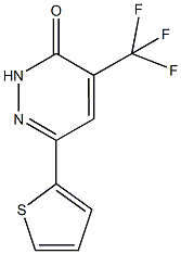 6-THIEN-2-YL-4-(TRIFLUOROMETHYL)PYRIDAZIN-3(2H)-ONE Structural