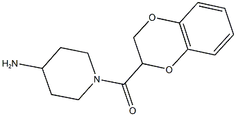 1-(2,3-DIHYDRO-1,4-BENZODIOXIN-2-YLCARBONYL)PIPERIDIN-4-AMINE Structural