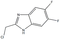 2-(CHLOROMETHYL)-5,6-DIFLUORO-1H-BENZIMIDAZOLE Structural