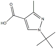 1-TERT-BUTYL-3-METHYL-1H-PYRAZOLE-4-CARBOXYLIC ACID Structural