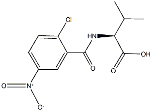 (2S)-2-[(2-chloro-5-nitrobenzoyl)amino]-3-methylbutanoic acid