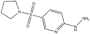 2-hydrazino-5-(pyrrolidin-1-ylsulfonyl)pyridine