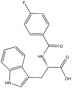 (2S)-2-[(4-fluorobenzoyl)amino]-3-(1H-indol-3-yl)propanoic acid