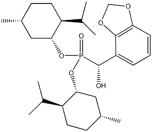bis[(1R,2S,5R)-2-isopropyl-5-methylcyclohexyl] [(R)-1,3-benzodioxol-4-yl(hydroxy)methyl]phosphonate