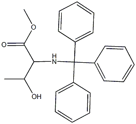 methyl N-tritylthreoninate Structural