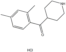 (2,4-dimethylphenyl)(piperidin-4-yl)methanone hydrochloride Structural