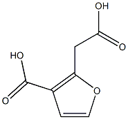 2-(carboxymethyl)furan-3-carboxylic acid Structural