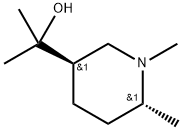 trans 2-(1,6-Dimethylpiperidin-3-yl)propan-2-ol Structural