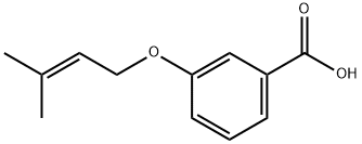 3-[(3-methylbut-2-en-1-yl)oxy]benzoic acid Structural