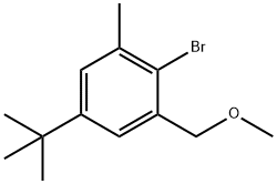 Benzene, 2-bromo-5-(1,1-dimethylethyl)-1-(methoxymethyl)-3-methyl- Structural