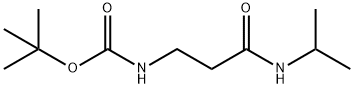 tert-butyl 3-(isopropylamino)-3-oxopropylcarbamate Structural