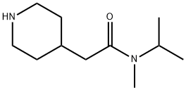 N-isopropyl-N-methyl-2-piperidin-4-ylacetamide Structural