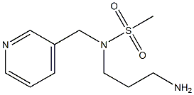 N-(3-aminopropyl)-N-(pyridin-3-ylmethyl)methanesulfonamide Structural