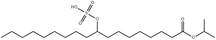 Octadecanoic acid, 9-(sulfooxy)-, 1-(1-methylethyl) ester Structural