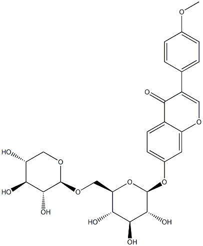 4H-1-Benzopyran-4-one,3-(4-methoxyphenyl)-7-[(6-O-b-D-xylopyranosyl-b-D-glucopyranosyl)oxy]-