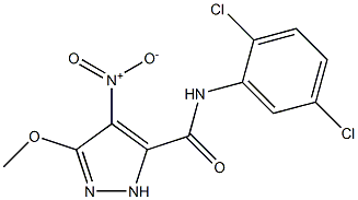 N-(2,5-dichlorophenyl)-4-nitro-3-methoxy-1H-pyrazole-5-carboxamide Structural