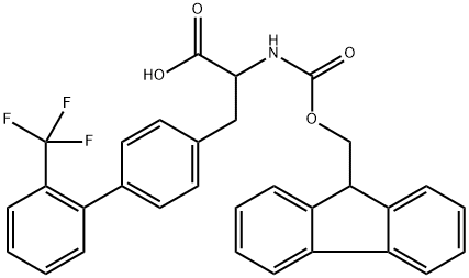 Fmoc-4-(2-trifluoromethylphenyl)-DL-phenylalanine Structural