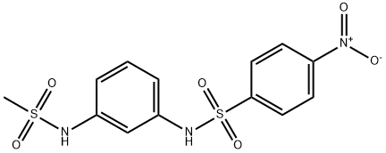 Benzenesulfonamide, N-[3-[(methylsulfonyl)amino]phenyl]-4-nitro- Structural