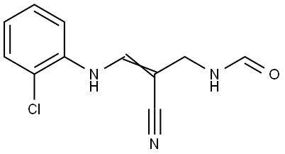 Z-N-(3-((2-chlorophenyl)amino)-2-cyanoallyl)formamide Structural
