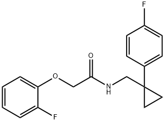 Acetamide, 2-(2-fluorophenoxy)-N-[[1-(4-fluorophenyl)cyclopropyl]methyl]- Structural