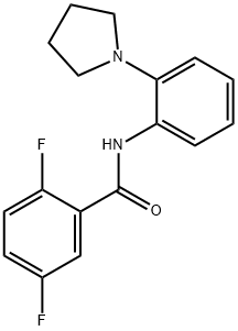 Benzamide, 2,5-difluoro-N-[2-(1-pyrrolidinyl)phenyl]- Structural