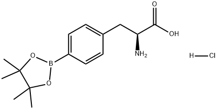 L-Phenylalanine, 4-(4,4,5,5-tetramethyl-1,3,2-dioxaborolan-2-yl)-, hydrochloride (1:1) Structural
