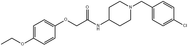 Acetamide, N-[1-[(4-chlorophenyl)methyl]-4-piperidinyl]-2-(4-ethoxyphenoxy)- Structural