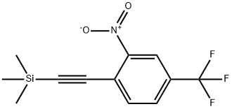 Benzene, 2-nitro-4-(trifluoromethyl)-1-[2-(trimethylsilyl)ethynyl]- Structural