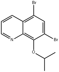 Quinoline, 5,7-dibromo-8-(1-methylethoxy)- Structural