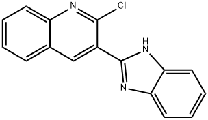 Quinoline, 3-(1H-benzimidazol-2-yl)-2-chloro- Structural