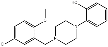 Phenol, 2-[4-[(5-chloro-2-methoxyphenyl)methyl]-1-piperazinyl]- Structural