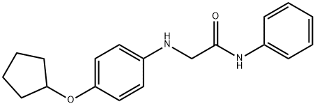 Acetamide, 2-[[4-(cyclopentyloxy)phenyl]amino]-N-phenyl- Structural