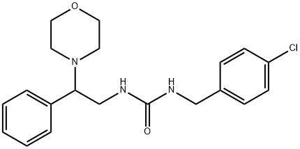 Urea, N-[(4-chlorophenyl)methyl]-N'-[2-(4-morpholinyl)-2-phenylethyl]- Structural