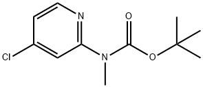 tert-butyl N-(4-chloropyridin-2-yl)-N-methylcarbamate Structural
