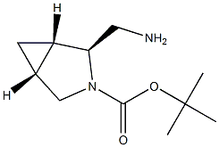 tert-butyl (1S,2S,5R)-2-(aminomethyl)-3-azabicyclo[3.1.0]hexane-3-carboxylate Structural