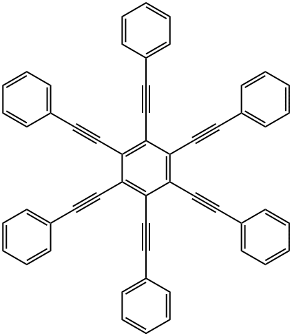 Hexakis(phenylethynyl)benzene Structural