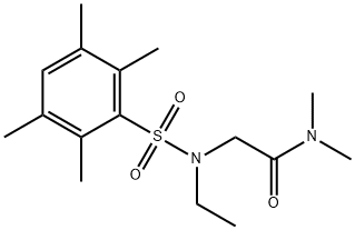Acetamide, 2-[ethyl[(2,3,5,6-tetramethylphenyl)sulfonyl]amino]-N,N-dimethyl- Structural