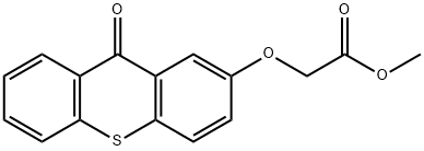 methyl 2-(9-oxo-9H-thioxanthen-2-yloxy)acetate Structural
