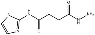 Butanoic acid, 4-oxo-4-(2-thiazolylamino)-, hydrazide Structural