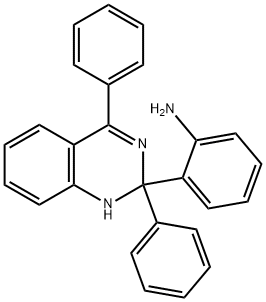 Benzenamine, 2-(1,2-dihydro-2,4-diphenyl-2-quinazolinyl)- Structural